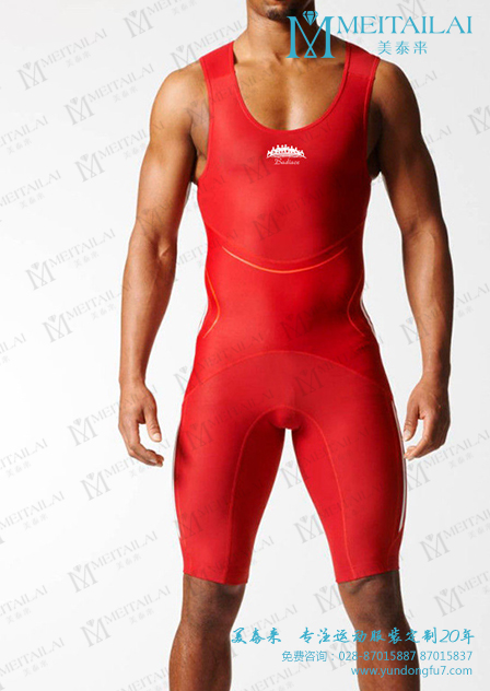 连体举重服装紧身运动服订制批发